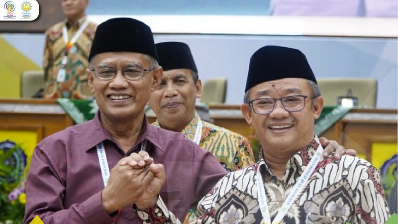 Prof. Dr Haidar Nashir dan Prof Abdul Mut'i pimpinan Muhammadiyah Periode 2022-2027/Repro