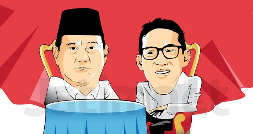 Kolase ilustrasi Prabowo Subianto dan Sandiaga Uno/Net