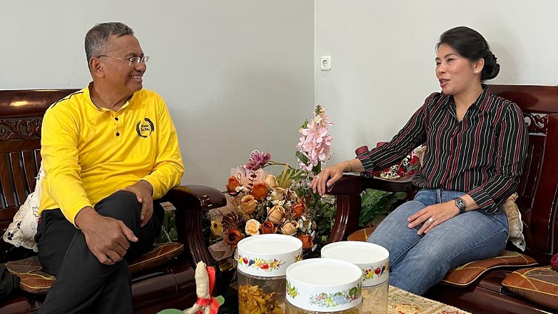 Disway bertemu eks Walikota Singkawang Tjhai Chui Mie/Disway