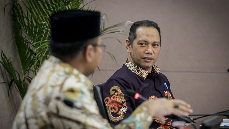 Menteri Agama Yaqut Cholil Qoumas dengan Wakil Ketua KPK Nurul Ghufron/Kemenag