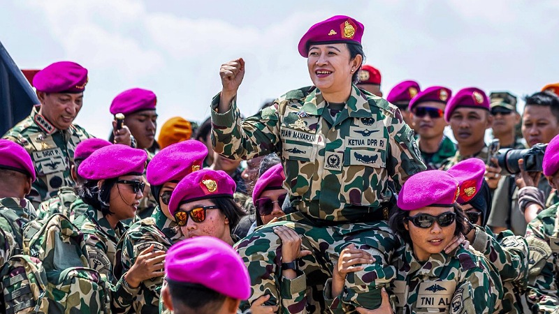 Ketua DPR RI Puan Maharani resmi menjadi anggota kehormatan Korps Marinir/Twitter Puan Maharani