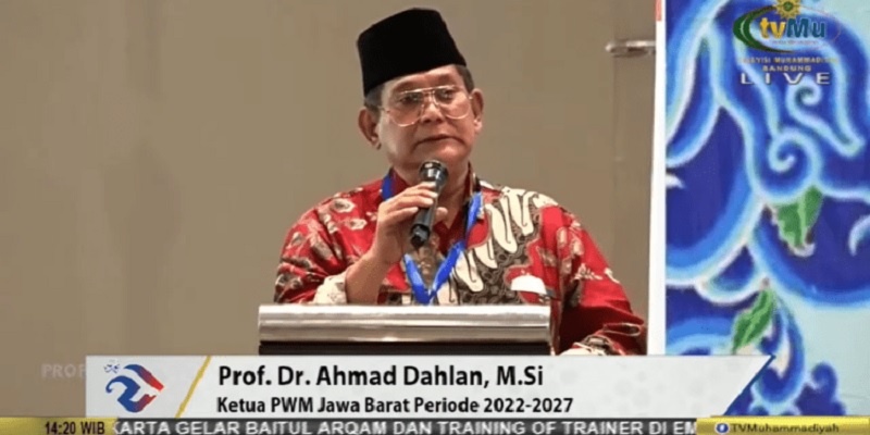 Ketua PWM Jawa Barat periode 2022-2027, Prof. Dr. Ahmad Dahlan/Repro