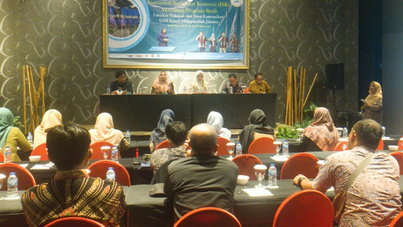 Workshop instrumen Suplemen Konversi sebagai terwujud akreditasi Unggul, Fakultas Dakwah UIN Jakarta/Repro