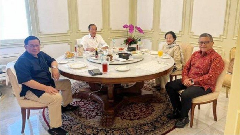 Pertemuan Presiden Joko Widodo dengan Ketua Umum PDIP Megawati Soekarnoputri di Istana Presiden/Repro