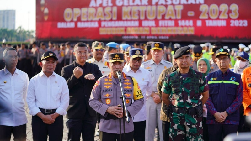 Kapolri Jenderal Listyo Sigit Prabowo saat memimpin Operasi Ketupat 2023.(Foto: Humas Polri)