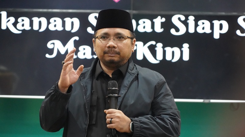 Ketua Umum Banser yang juga Menteri Agama diusulkan Generasi Muda Pembangunan Indonesia (GMPI) jadi Bacawapres mendampingi Ganjar Pranowo. (Foto: Dok Kemenag)