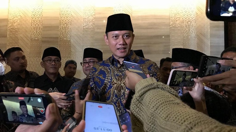 Ketua Umum Partai Demokrat Agus Harimurti Yudhoyono (AHY) menyampaikan rencana pertemuan Prabowo Subianto dan Susilo Bambang Yudhoyono (SBY). (Foto: Disway)