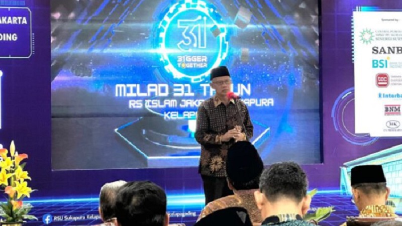 Ketua Umum PP Muhammadiyah, Haedar Nashir menerangankan kalau Muhammadiyah merupakan organisasi Islam terbesar tidak hanya di Indonesia, tapi dunia. (Foto: Repro)