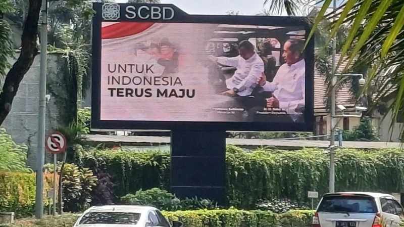 Baliho Jokowi-Prabowo. (Foto: Repro)