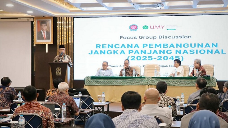 Ketua Umum PP MMuammadiyah Haedar Nashir dalam acara FGD RPJPN 2025-2045. (Foto: Dok Muhammadiyah)