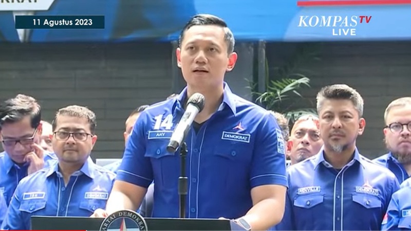 Konferensi Pers Ketua Umum Partai Demokrat Agus Harimurti Yudhoyono terhadap putusan penolakan PK Moeldoko. (Tangkapan Layar)
