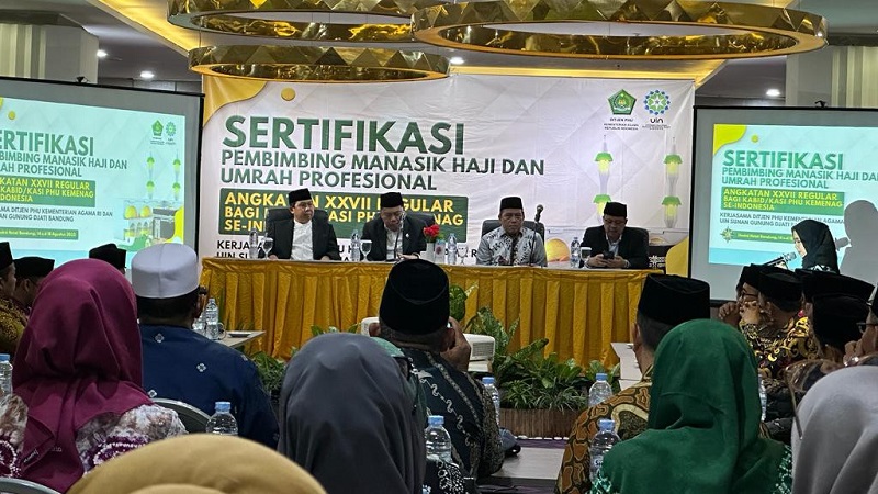 Sertifikasi manasik haji bagi ASN Kementerian Agama di UIN Bandung. (Foto: Dok Kemenag)