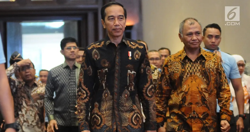 Presiden Joko Widodo (Jokowi) didampingi Ketua KPK Agus Rahardjo menghadiri Peringatan Hari Anti Korupsi Sedunia 2018 di Jakarta, Selasa (4/12). (Foto: Dok Liputan6)