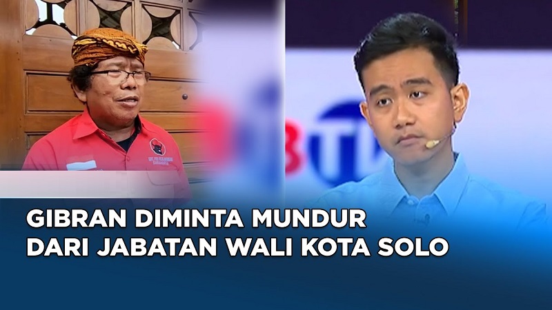 Walikota Solo Gibran Rakabuming Raka diminta F-PDIP mundur dari jabatan sebagai Walikota. (Foto: Repro)