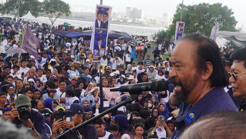 Ketua Umum Surya Paloh saat kampanye di Manado. (Foto: Dok Media Center Nasdem)