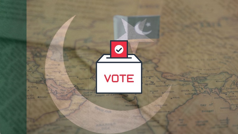Ilustrasi dinamika Pemilu Pakistan. (Foto: Disway)