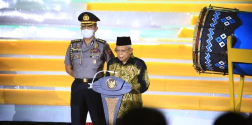 Wapres KH Ma'ruf Amin membuka MTQ Nasional XXIX di Banjarbaru, Kalsel/Dok. Kemenag