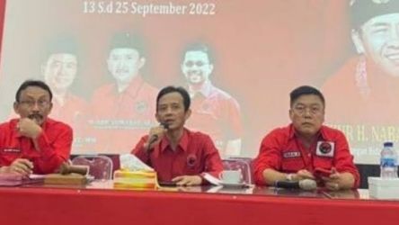 Ketua Bappilu DPD PDIP Banten, Muklis (tengah)/Repro