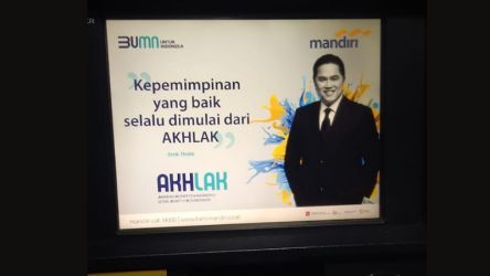 Mesin ATM salah satu yang diduga dipakai Kampanye terselubung Erick Thohir/Repro