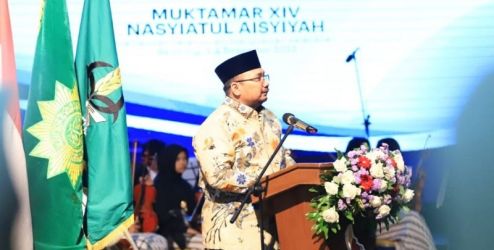 Menteri Agama Yaqut Cholil Qoumas membuka muktamar Nasyiatul Aisyiyah ke-e-XIV/Dok