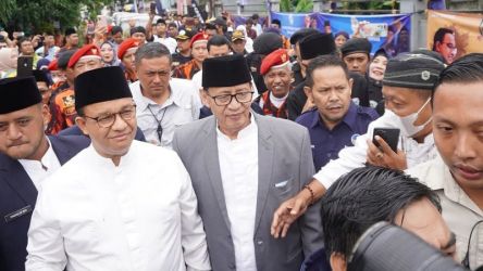Bakal calon Presiden dari Partai Nasdem Anies Baswedan saat mengunjungi kediaman mantan Gubernur Banten Wahidin Halim/Instagram