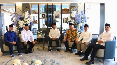 Presiden Joko Widodo dan Ketum Parpol Koalisi. (Foto: Repro)
