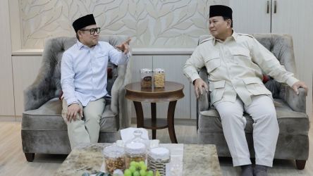 Ketum PKB Muhaimin Iskandar dengan Ketum Gerindra Muhaimin Iskandar. (Foto: Repro)