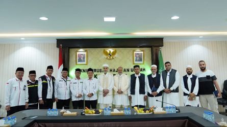 Kunjungan Misi Haji Libya ke PPIH Arab Saudi di Kantor Urusan Haji Jeddah. (Foto: Dok Kemenag)