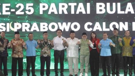 Deklarasi dukungan Partai Bulan Bintang (PBB) untuk Prabowo Subianto Capres 2024.