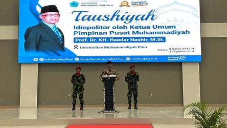Taushiyah  Ideopolitor dari Ketua Umum PP Muhammadiyah, Haedar Nashir. (Foto: Dok Muhammadiyah)