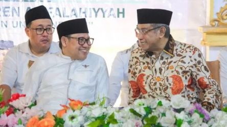Ketua Umum DPP PKB Muhaimin Iskandar dan mantan Ketum PBNU Said Aqil Siraj dalam satu kesempatan. (Foto: Repro)