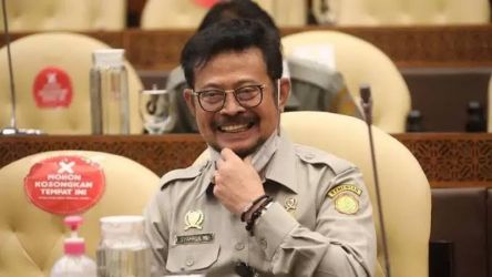 Eks Mentan Syahrul Yasin Limpo resmi menjadi tersangka kasus dugaan korupsi di Kementan. (Foto: Repro)
