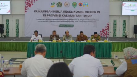 Kunjungan Kerja Reses Komisis VIII DPR RI ke Asrama Haji Balikpapan. (Foto: Dok Kemenag)
