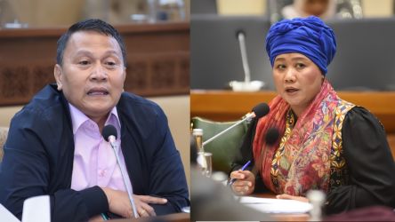 Anggota Fraksi DPR RI dari PKS Mardani Ali Sera dan dari PKB Luluk Hamidah bereaksi disebut hak angket gagal. (Foto: Repro)
